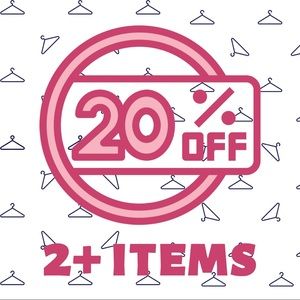 TAKE 20% OFF 2+ ITEMS
